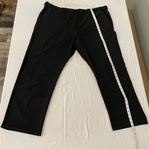 Pantalon De Costume Homme Noir - Taille 28R - Coupe Droite - Polyester - État Très Bon Occasion
